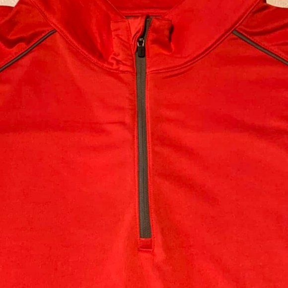 Men's Size XL Snake Eyes Players Dark Orange 1/4 Zip Long Sleeve Activewear Top - Picture 2 of 7